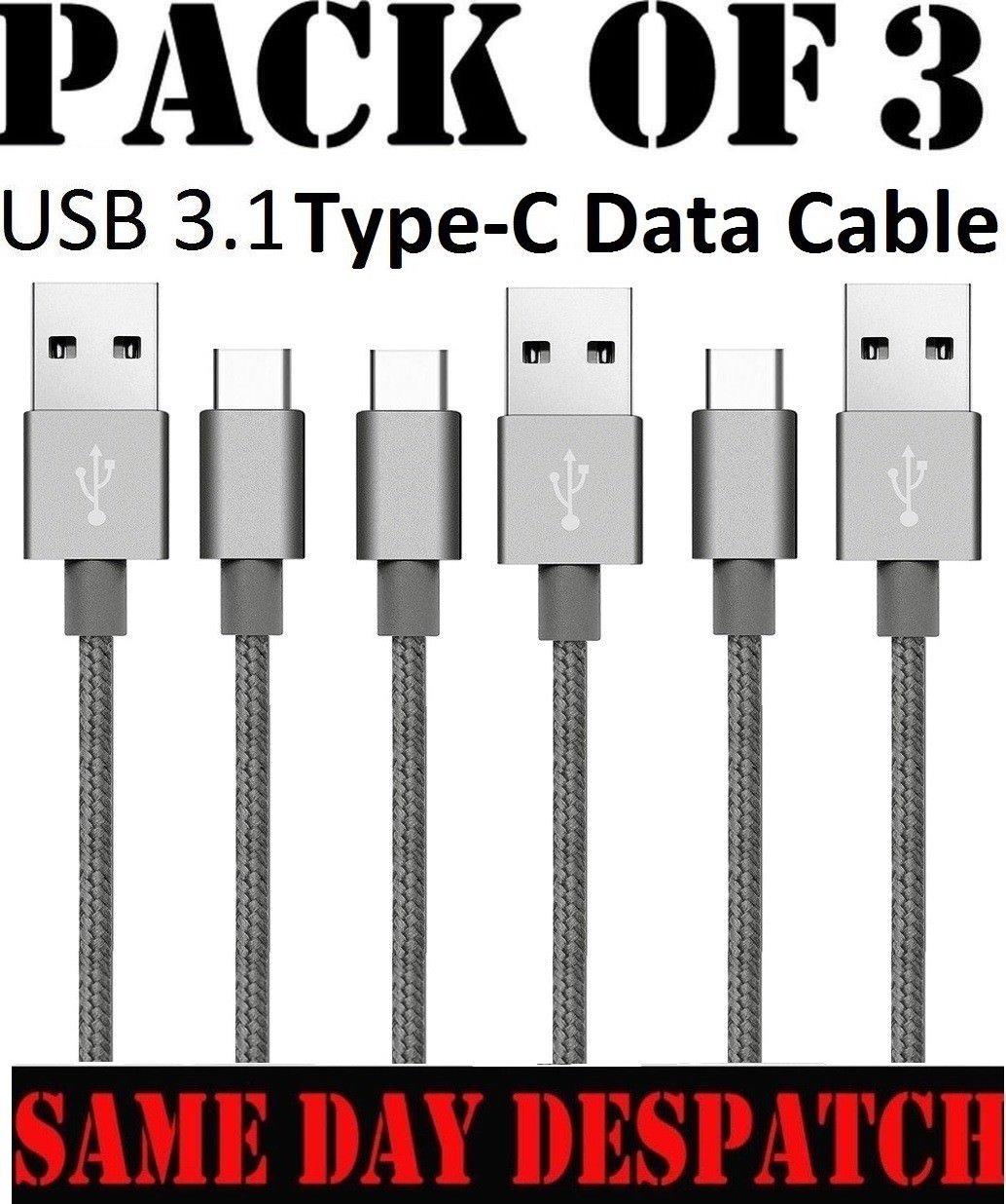 For Google Pixel 2 XL USB Type C USB-C Fast Sync Charger Charging Cable Lead