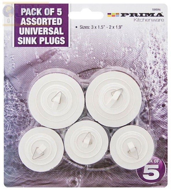 QUALITY UNIVERSAL SINK & BATH PLUG Basin Kitchen Bathroom Replacement Self-Park