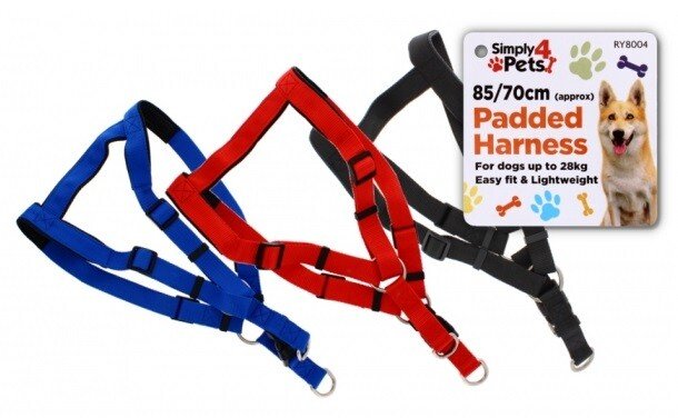 Dog Harness Adjustable Durable Pet Puppy Nylon Padded Vest No Pull 85/70cm