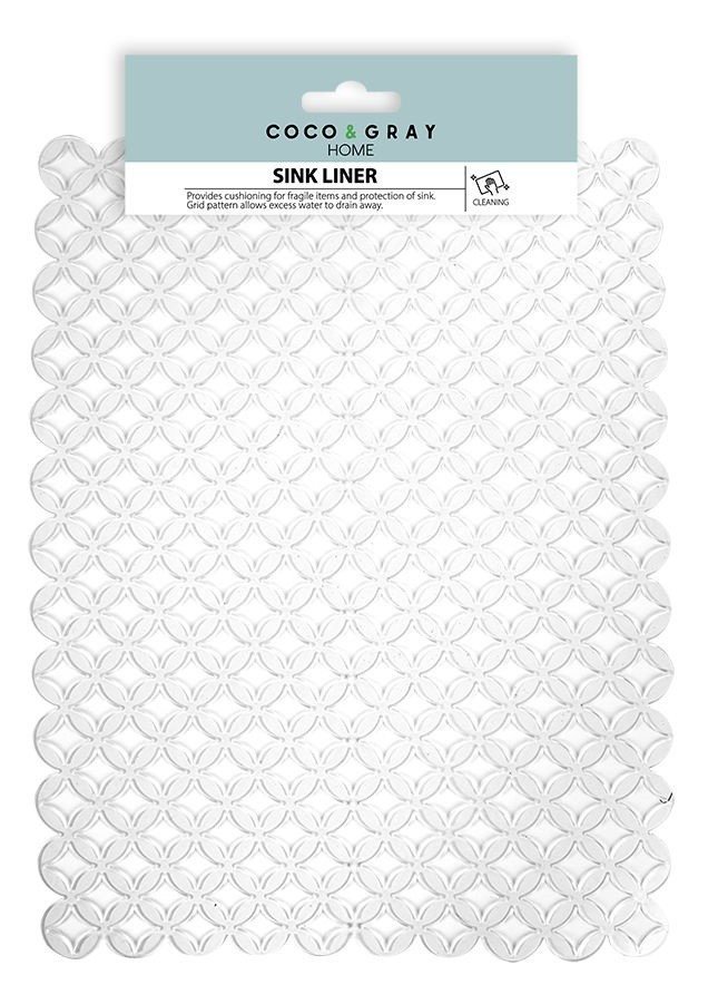 2 Sink Draining Mat Anti Slip Drainer Scratch Protector Liner Clear Kitchen Tidy