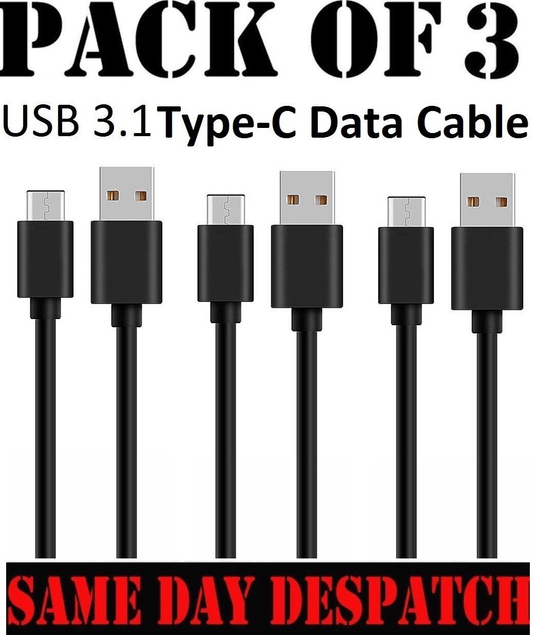 For Google Pixel 2 / XL USB Type C USB-C Fast Sync Charger Charging Cable Lead
