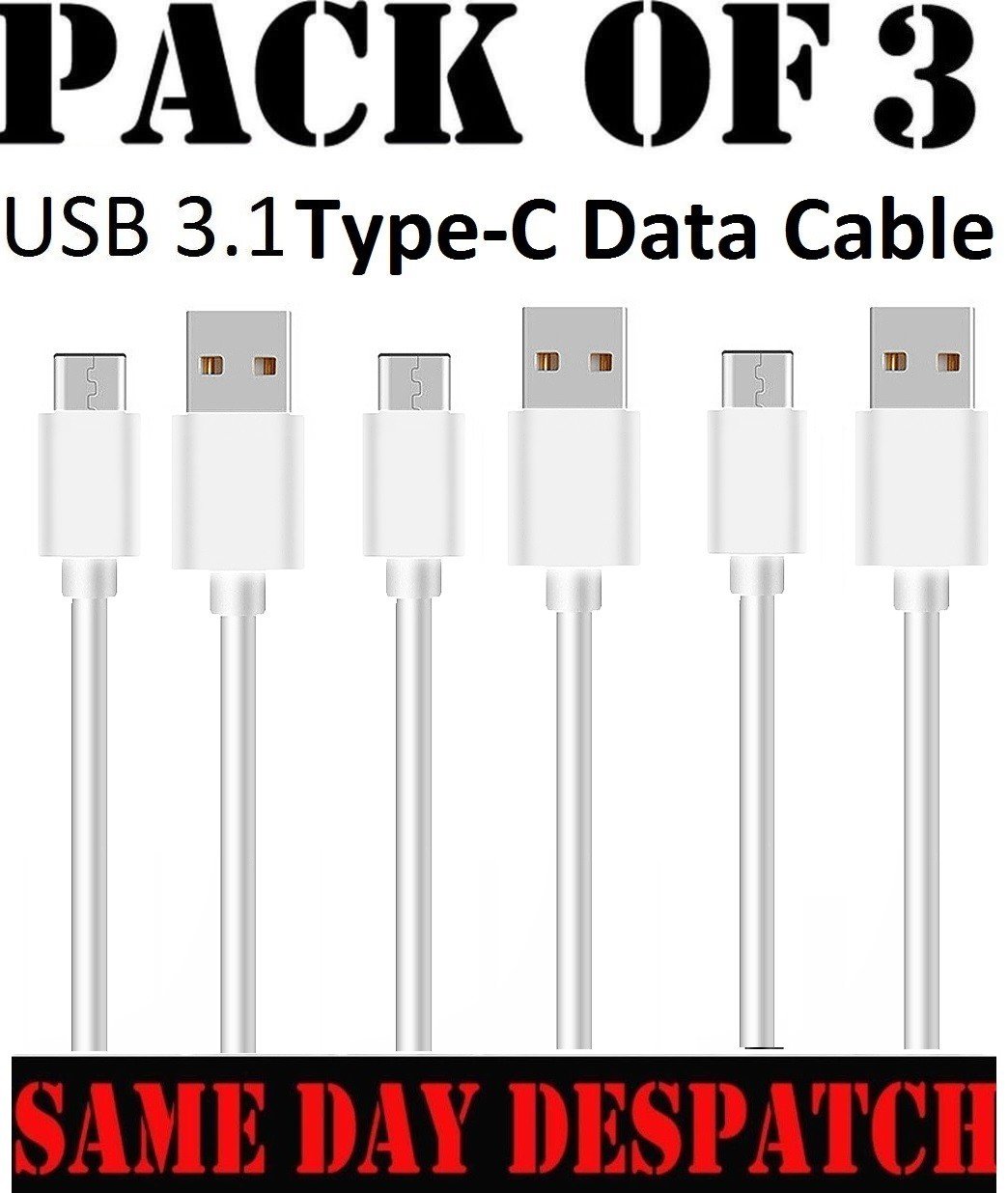 For Google Pixel 2 / XL USB Type C USB-C Fast Sync Charger Charging Cable Lead