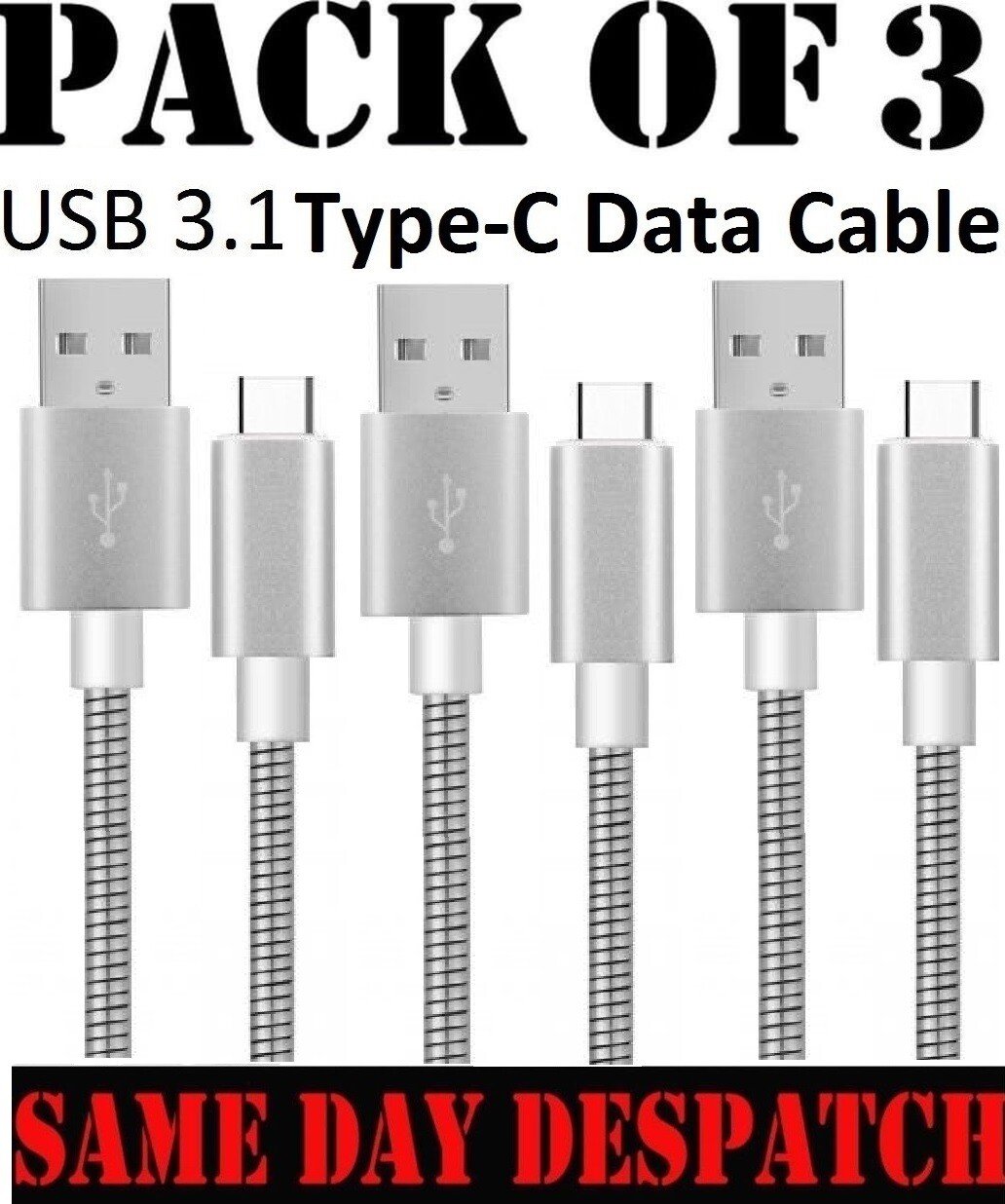 USB-C For Huawei P30 P20 Lite / Pro P10 Charger Data Cable Lead Fast Charging