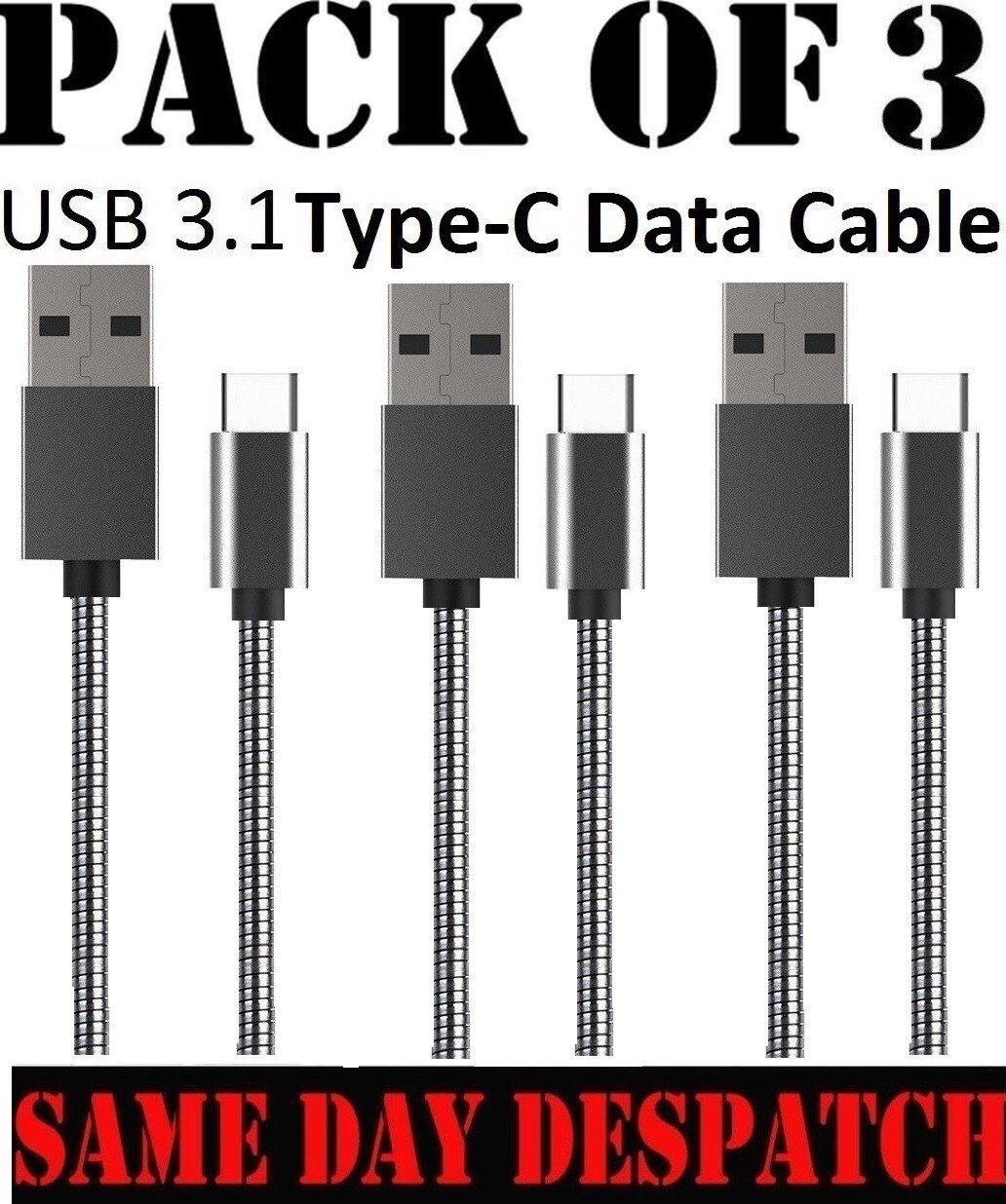 USB-C For Huawei P30 P20 Lite / Pro P10 Charger Data Cable Lead Fast Charging