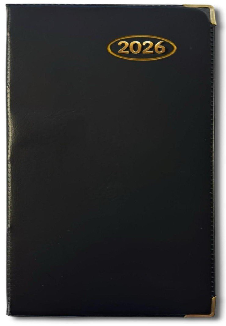2026 DIARY POCKET SMALL / SLIM LINE METAL CORNER WEEK TO VIEW DIARY