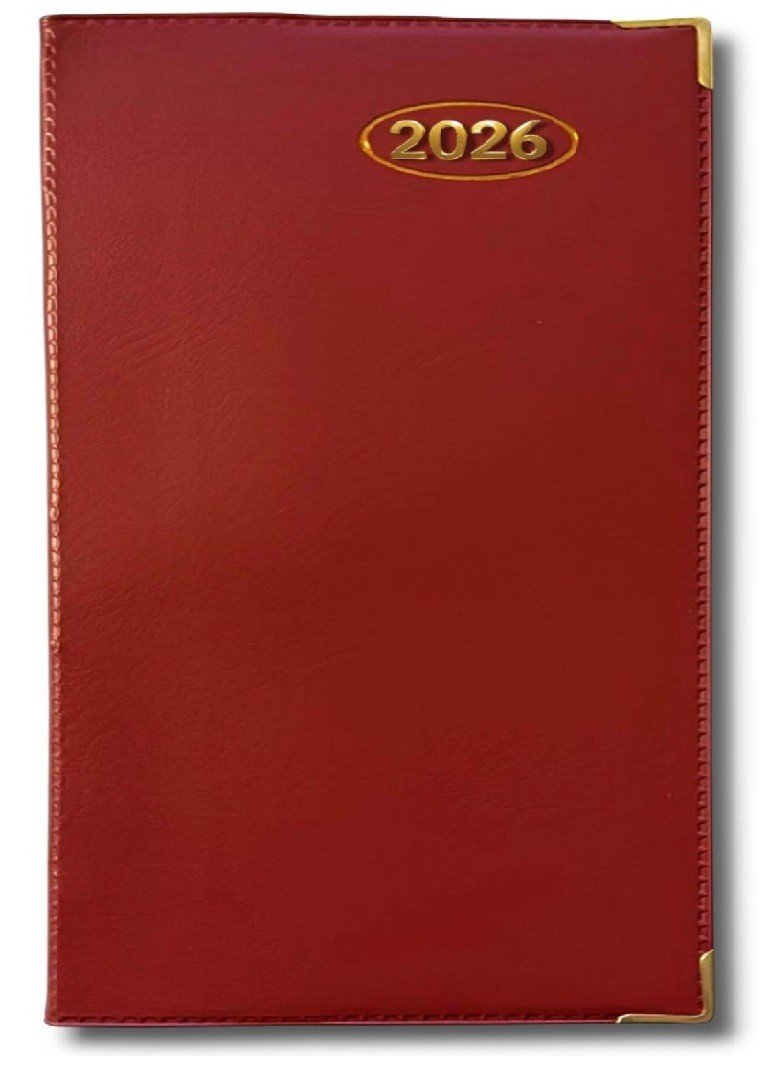 2026 DIARY POCKET SMALL / SLIM LINE METAL CORNER WEEK TO VIEW DIARY