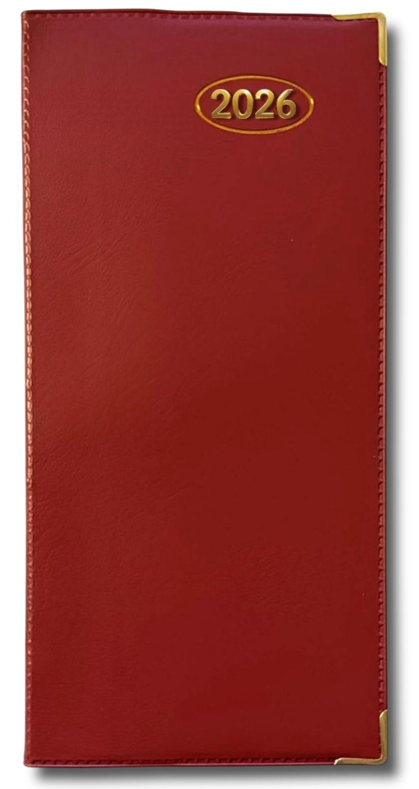 2026 DIARY POCKET SMALL / SLIM LINE METAL CORNER WEEK TO VIEW DIARY