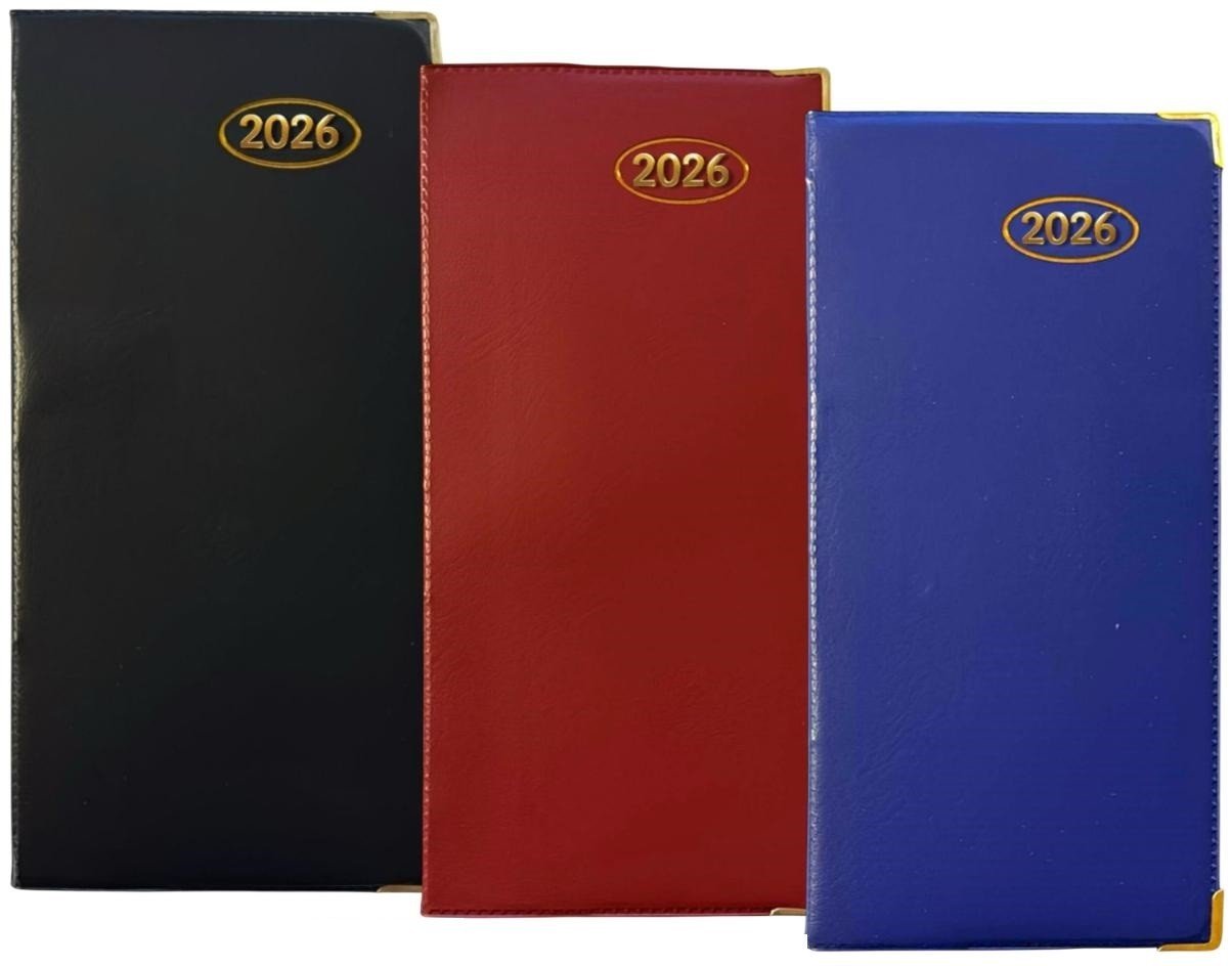 2026 DIARY POCKET SMALL / SLIM LINE METAL CORNER WEEK TO VIEW DIARY