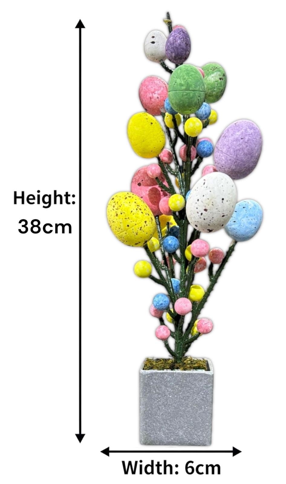 Artificial Easter Eggs Bonsai Easter Party Decorations Decor Table Centerpiece