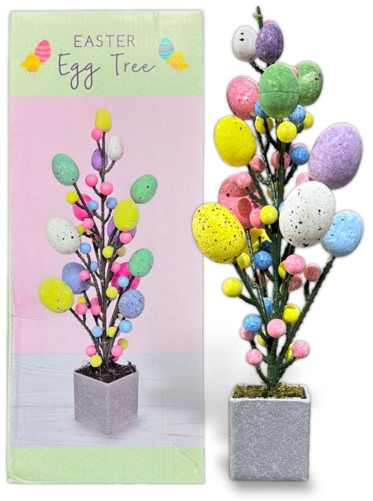 Artificial Easter Eggs Bonsai Easter Party Decorations Decor Table Centerpiece