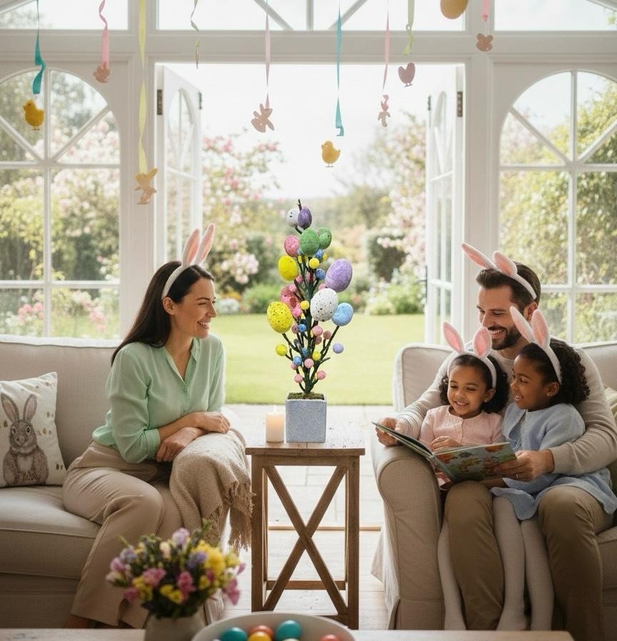 Artificial Easter Eggs Bonsai Easter Party Decorations Decor Table Centerpiece