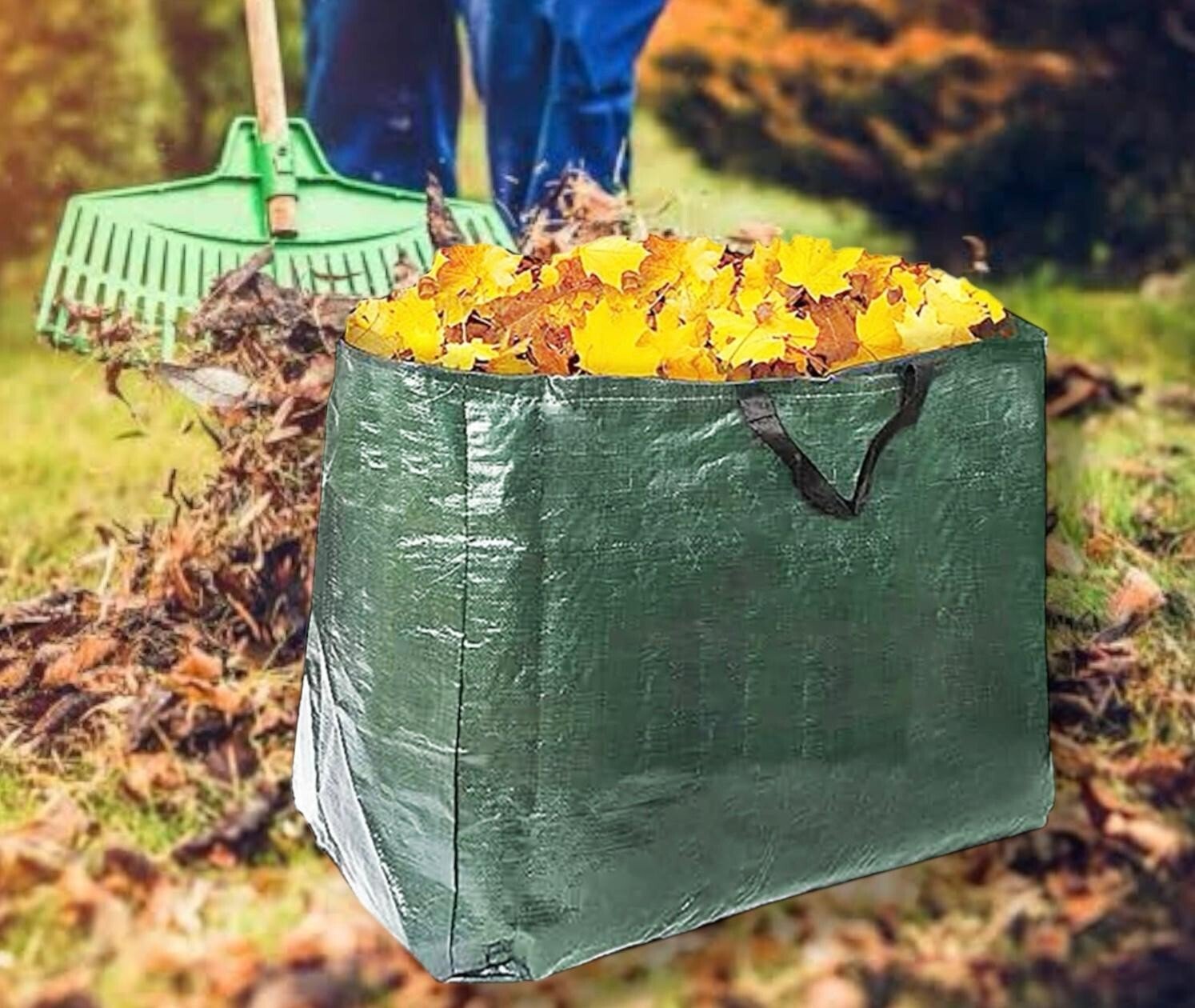 95L Garden Waste Bags Heavy Duty Large Refuse Storage Sacks Strong Handles UK