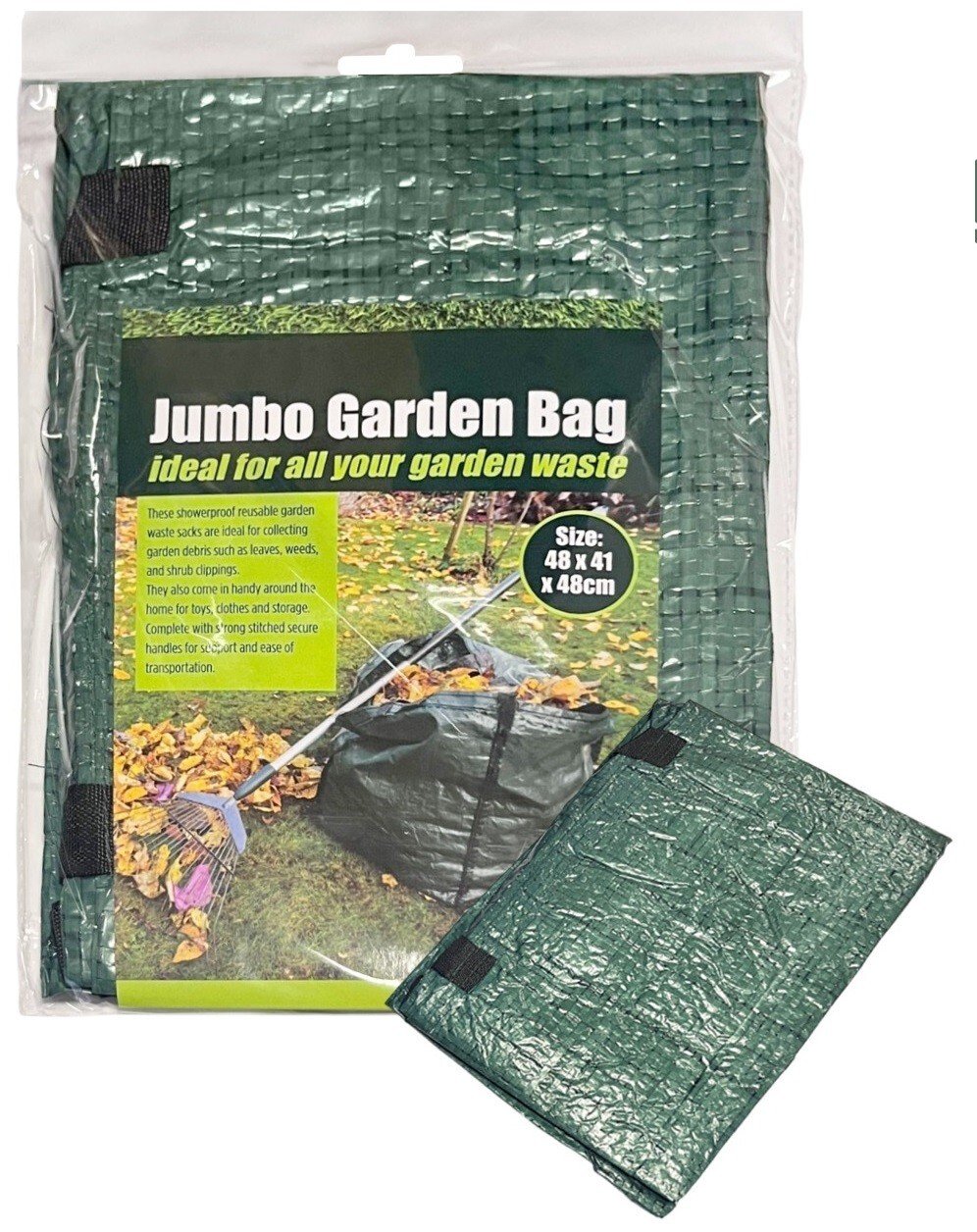 95L Garden Waste Bags Heavy Duty Large Refuse Storage Sacks Strong Handles UK