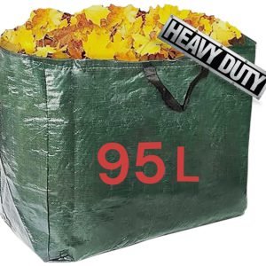 95L Garden Waste Bags Heavy Duty Large Refuse Storage Sacks Strong Handles UK