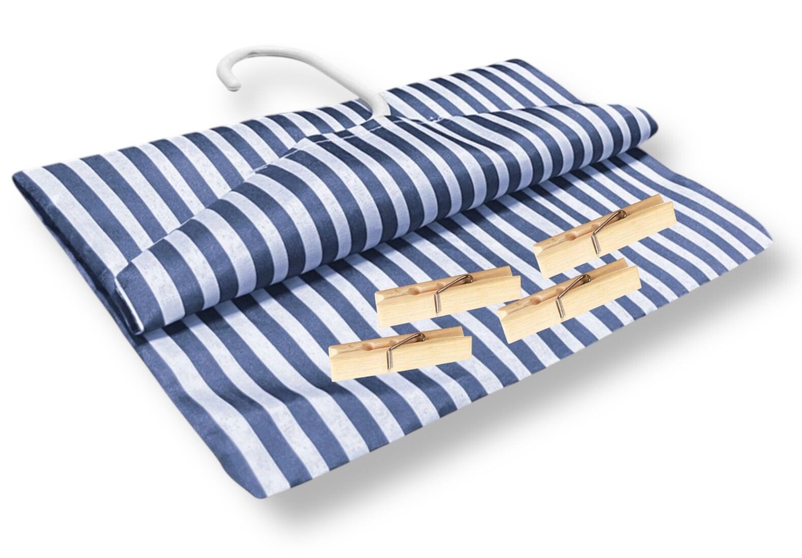 Hanging Fabric Peg Bag Clothes Line Laundry Washing Basket Storage Pouch Hanger