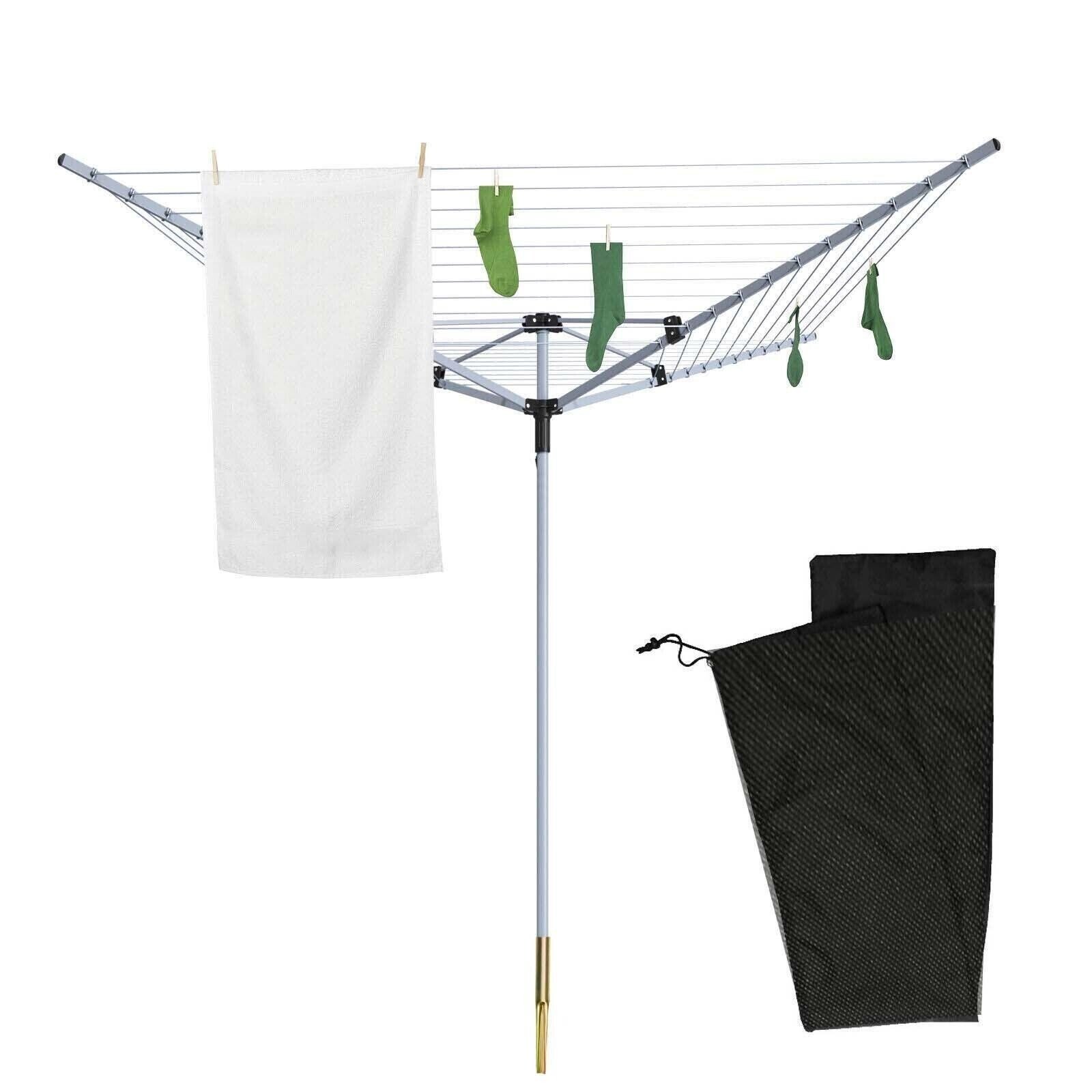 Waterproof Heavy Duty Rotary Washing Line Cover Clothes Airer Garden Parasol
