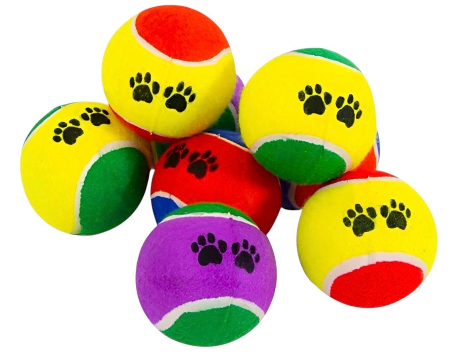16 Pack Pet Tennis Balls Dog Puppy Fetch Throwing Outdoor Catch Play Training UK