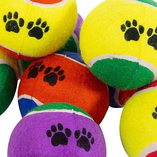 16 Pack Pet Tennis Balls Dog Puppy Fetch Throwing Outdoor Catch Play Training UK