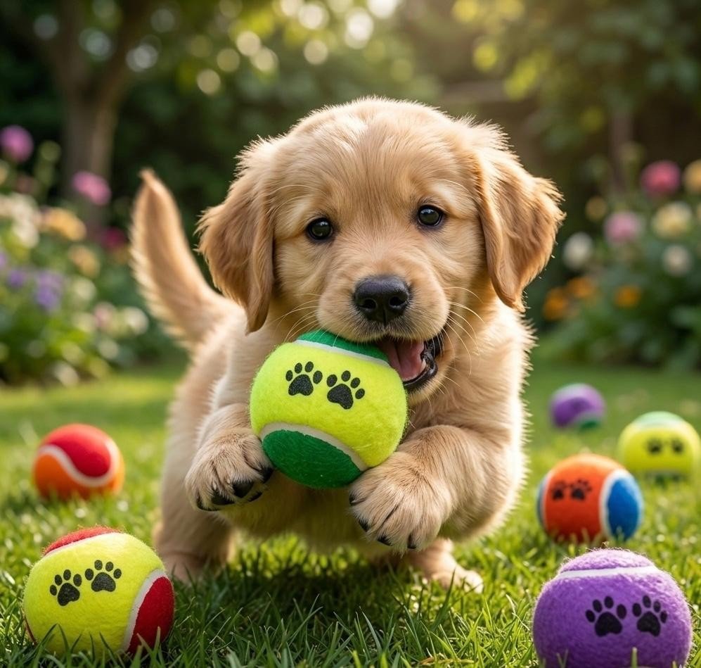 16 Pack Pet Tennis Balls Dog Puppy Fetch Throwing Outdoor Catch Play Training UK