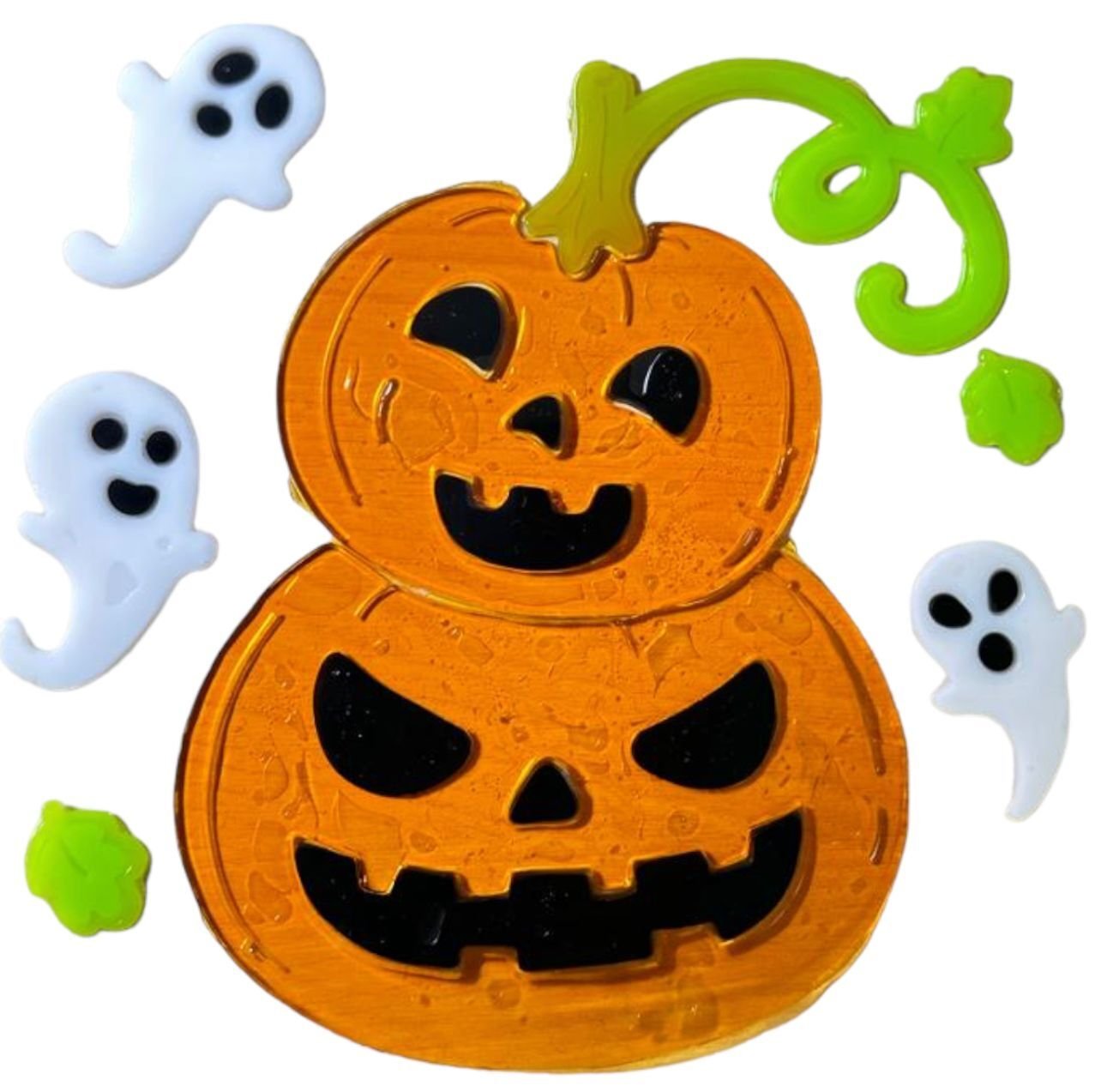 Halloween Window Gel Stickers Skeleton Spooky Scary Gel Clings Glass Decoration