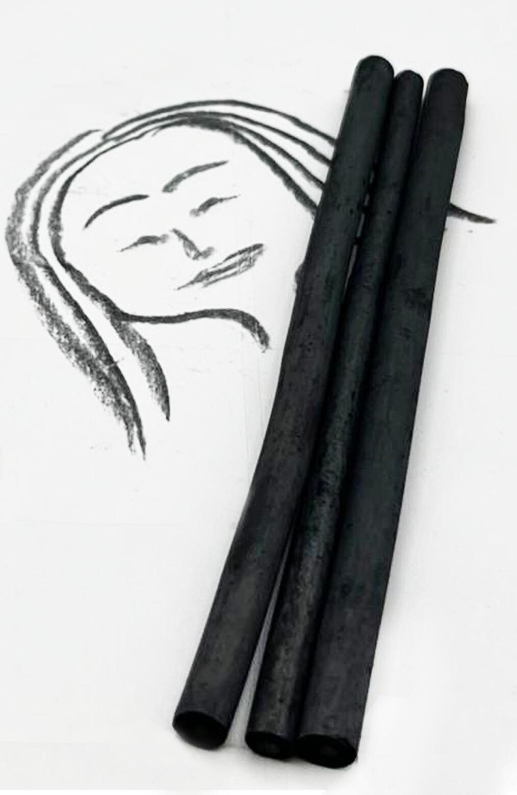 Willow Charcoal Sticks Drawing, Sketch Standalone Works or Painting - Pack of 12
