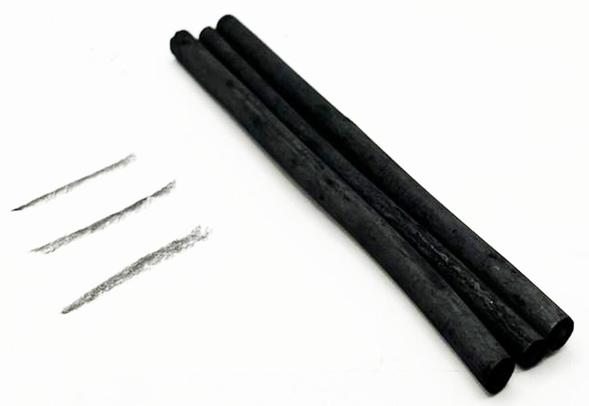 Willow Charcoal Sticks Drawing, Sketch Standalone Works or Painting - Pack of 12