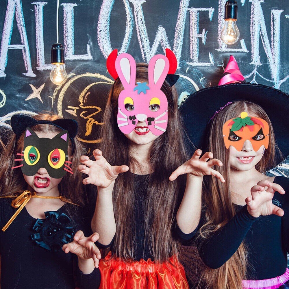 3pcs Kids childrens Halloween superhero party costume Fancy Dress Foam Face Mask