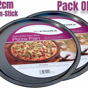 12.5″ Large Non Stick Pizza Tray Baking Round Oven Tray Carbon Steel Pizza Pan