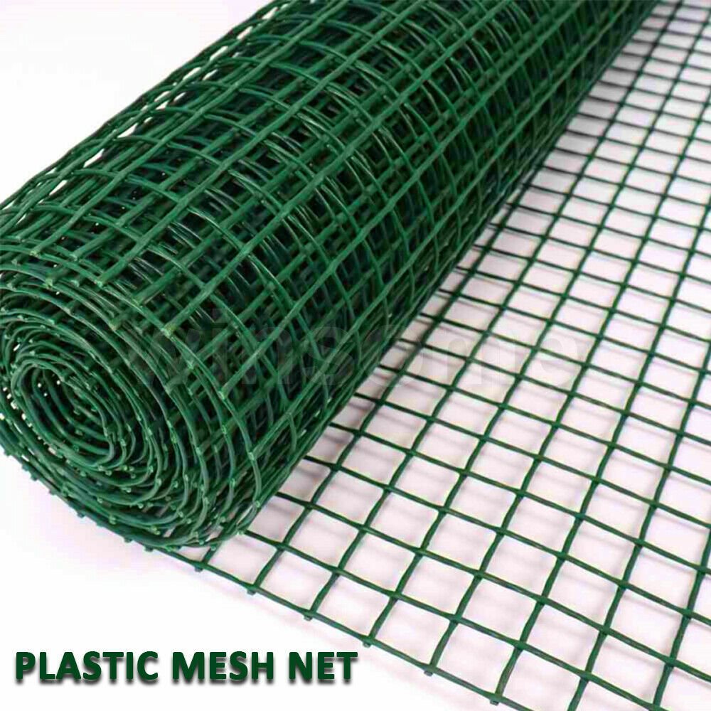 PVC Coated Wire Mesh Fencing 10M x 0.9M Height Green Galvanised Garden Fence
