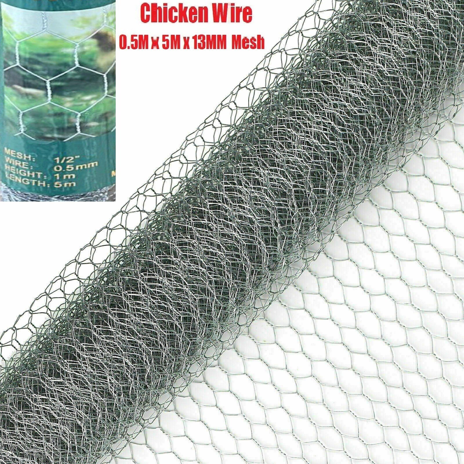 PVC Coated Wire Mesh Fencing 10M x 0.9M Height Green Galvanised Garden Fence