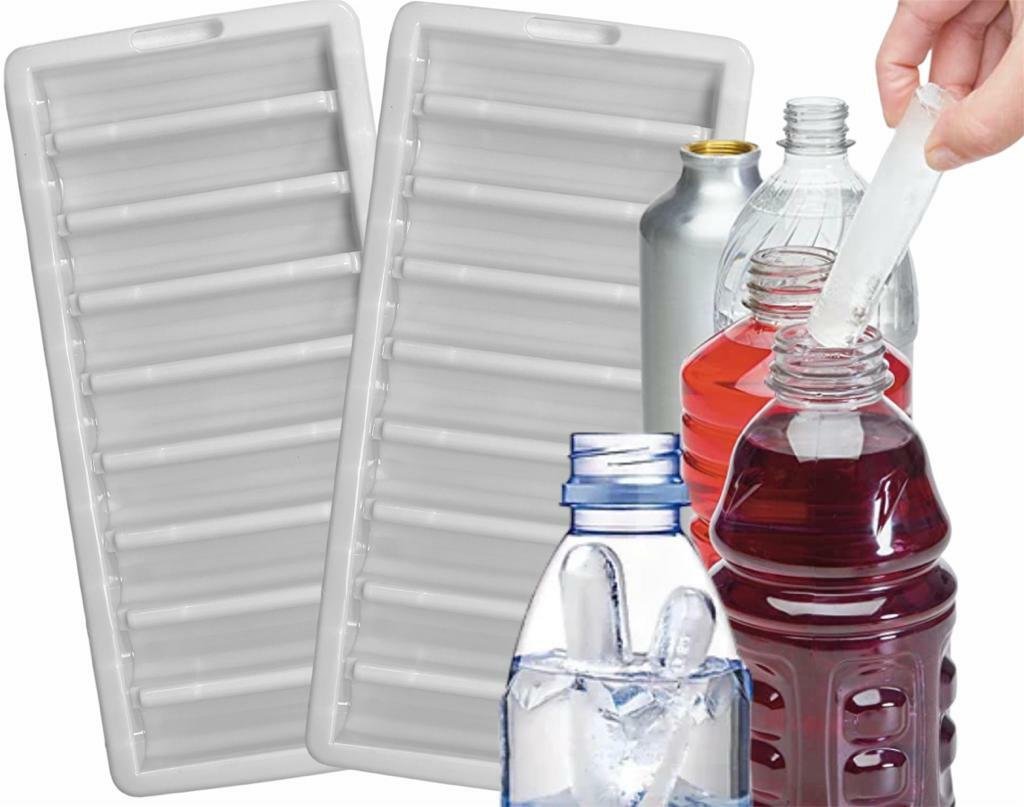 2x Ice Cube Stick Bottle Tray Soda Drinks Maker mould Tube tubes Cylinder Moulds