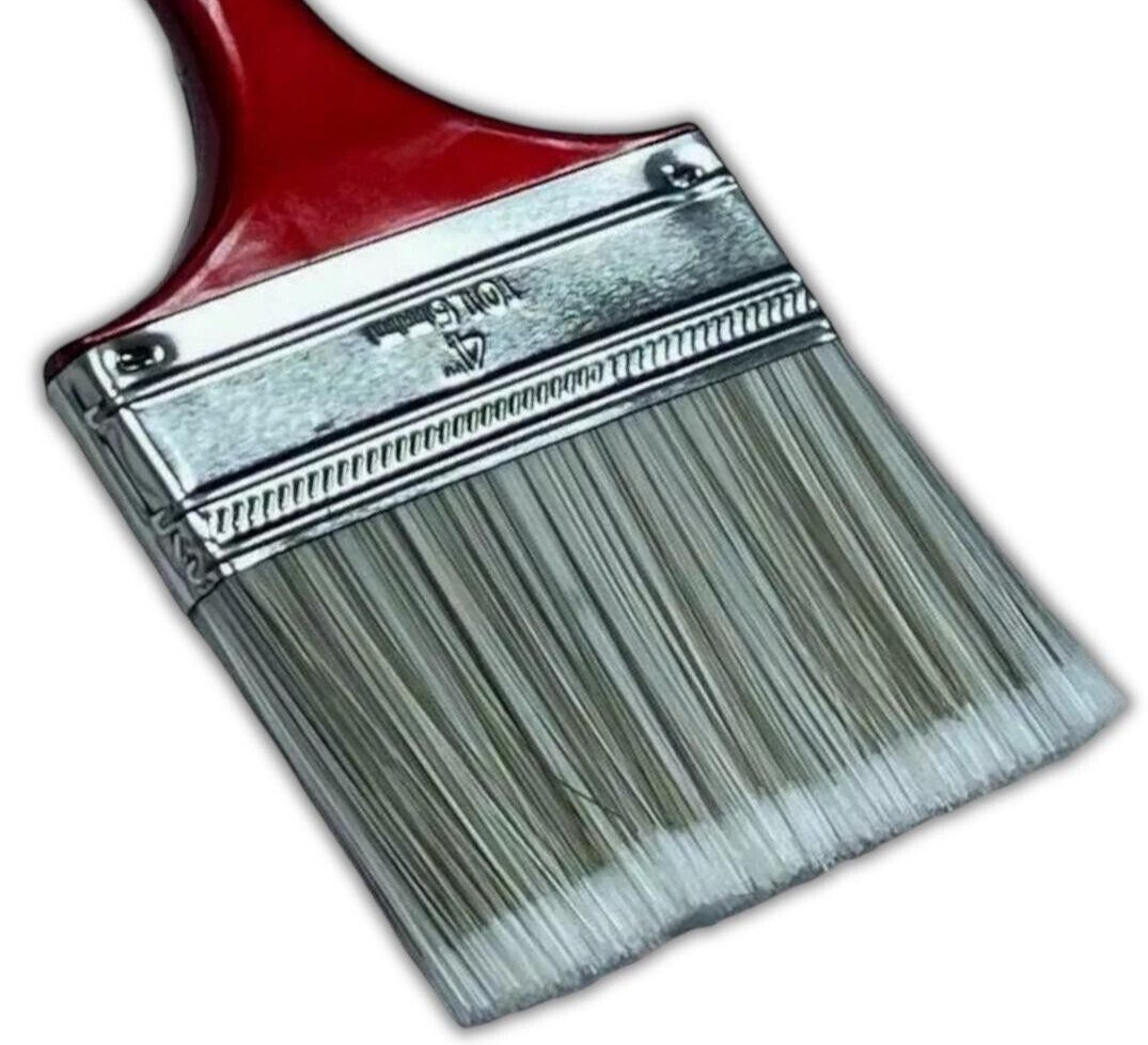 4" SHED FENCE Timber & DECKING PAINT BRUSH GARDEN WALL WOOD BLOCK PASTE-2PK