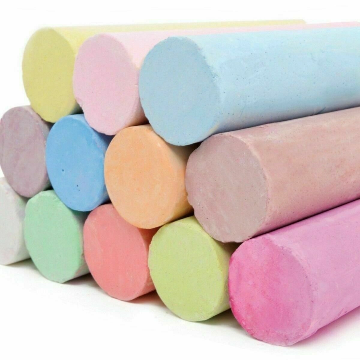Pack Of 24 Giant Chalks Pavement Artbox Games Child Creative Fun Crosses Outdoor