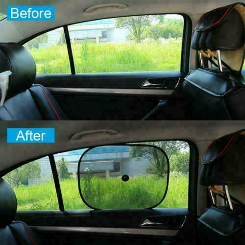 2 x Baby Car Window Sun Shades Stopper Black Mesh Blinds Visor Shield Cover Dog