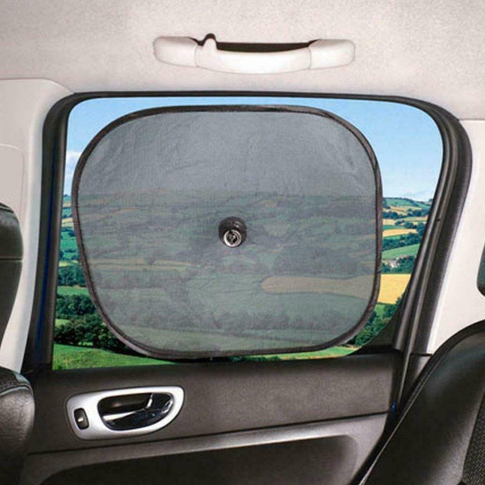 2 x Baby Car Window Sun Shades Stopper Black Mesh Blinds Visor Shield Cover Dog