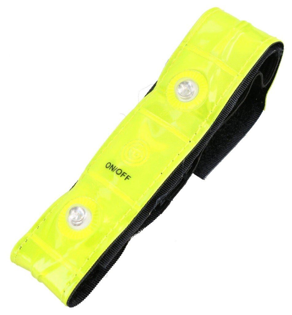SAFETY FLASHING LED LIGHTUP REFLECTIVE ARM BAND HIKING RUNNING BIKE CYCLING UK