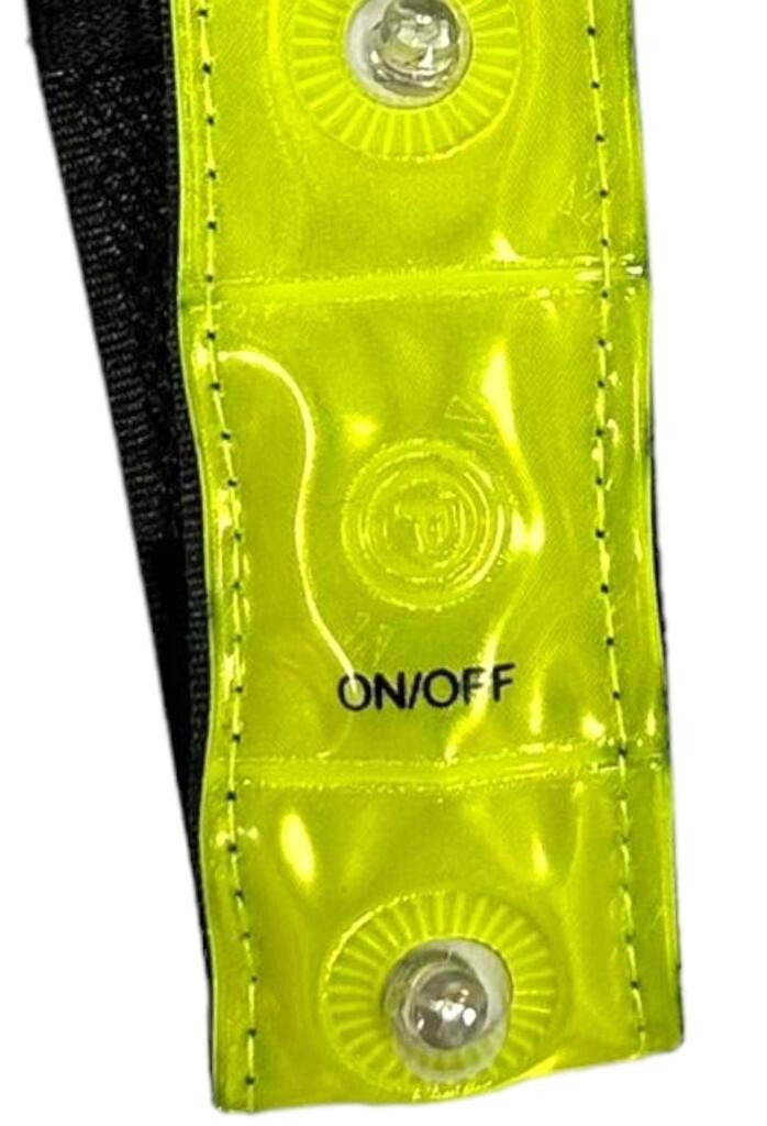 SAFETY FLASHING LED LIGHTUP REFLECTIVE ARM BAND HIKING RUNNING BIKE CYCLING UK