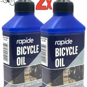 2Pcs CYCLE OIL & WET LUBE for Chains, Road & MTB Bikes & All Cycles. Large 120ml