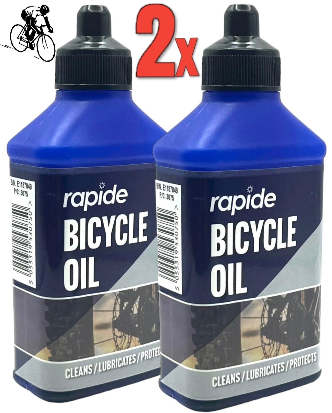 2Pcs CYCLE OIL & WET LUBE for Chains, Road & MTB Bikes & All Cycles. Large 120ml
