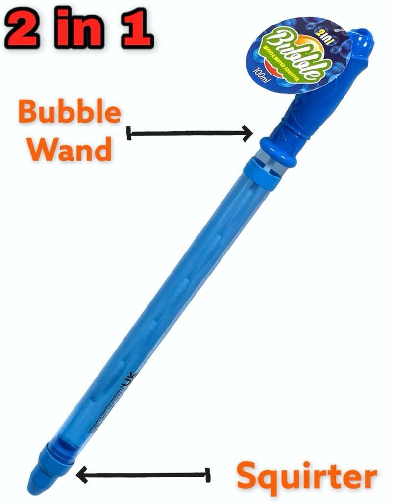 4x Squirter Bubble Wand Stick Large Bubbles Maker Kids Outdoor Garden Summer Toy