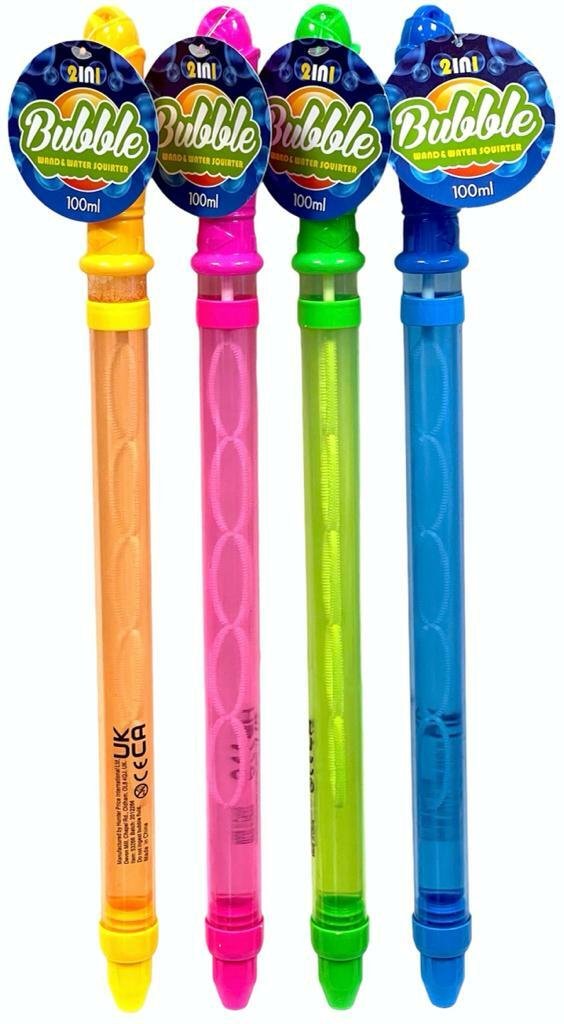 4x Squirter Bubble Wand Stick Large Bubbles Maker Kids Outdoor Garden Summer Toy