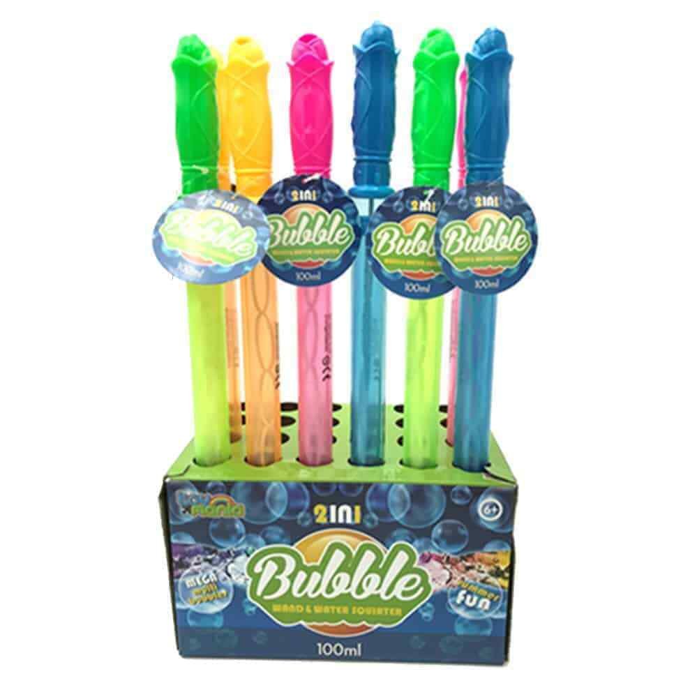 4x Squirter Bubble Wand Stick Large Bubbles Maker Kids Outdoor Garden Summer Toy