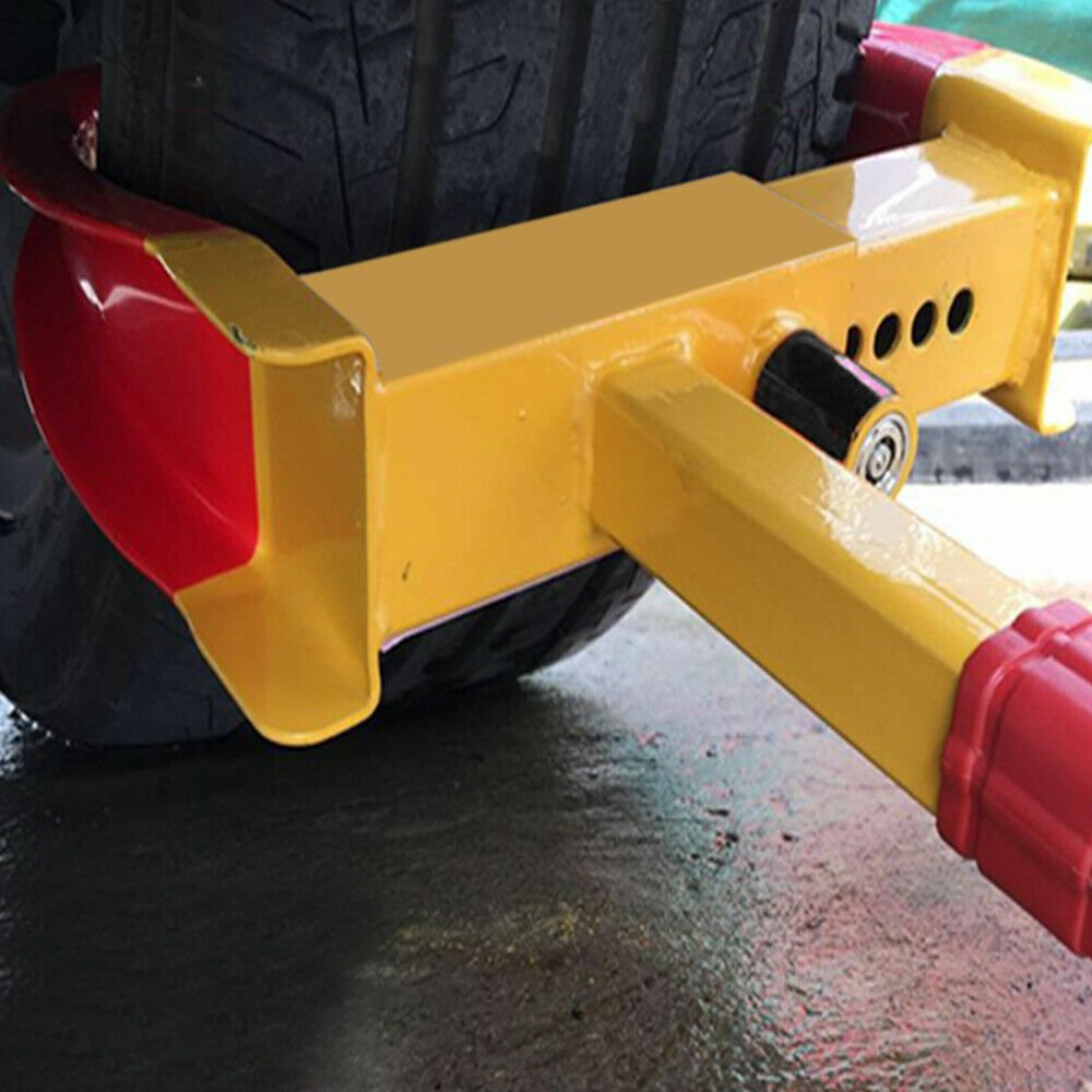 Heavy Duty Wheel Clamp Caravan Trailer Car Motorhome Security Lock With 2 Keys