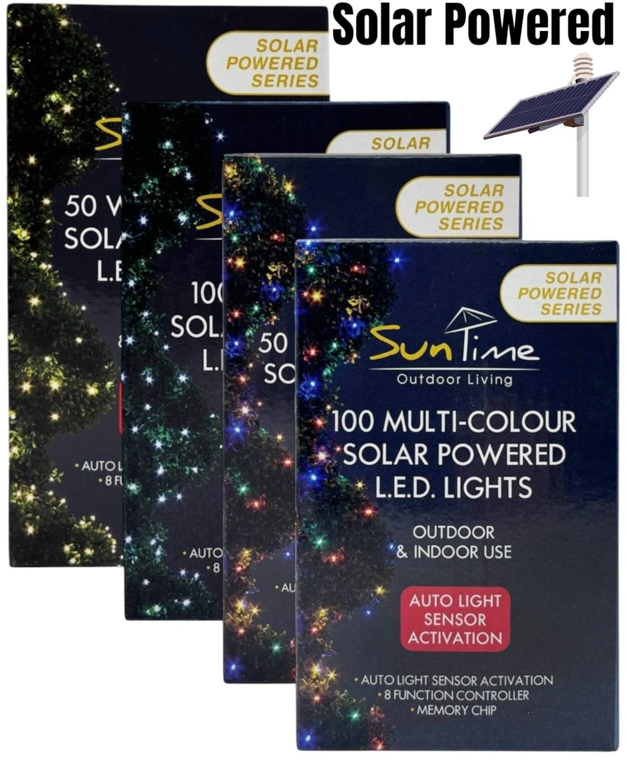 50/100 LED Solar Power Fairy Garden 8 Mode Lights String Outdoor Party Wedding