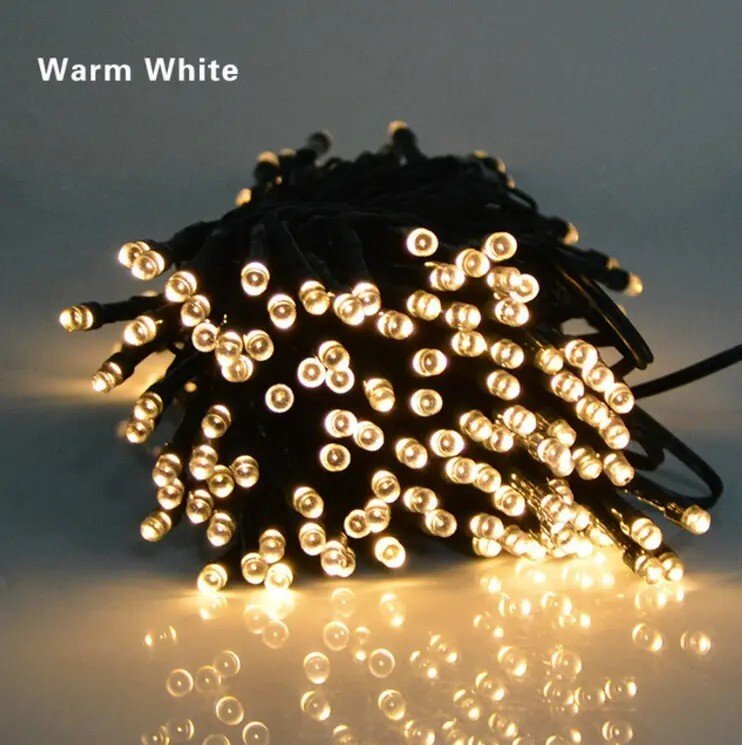 50/100 LED Solar Power Fairy Garden 8 Mode Lights String Outdoor Party Wedding