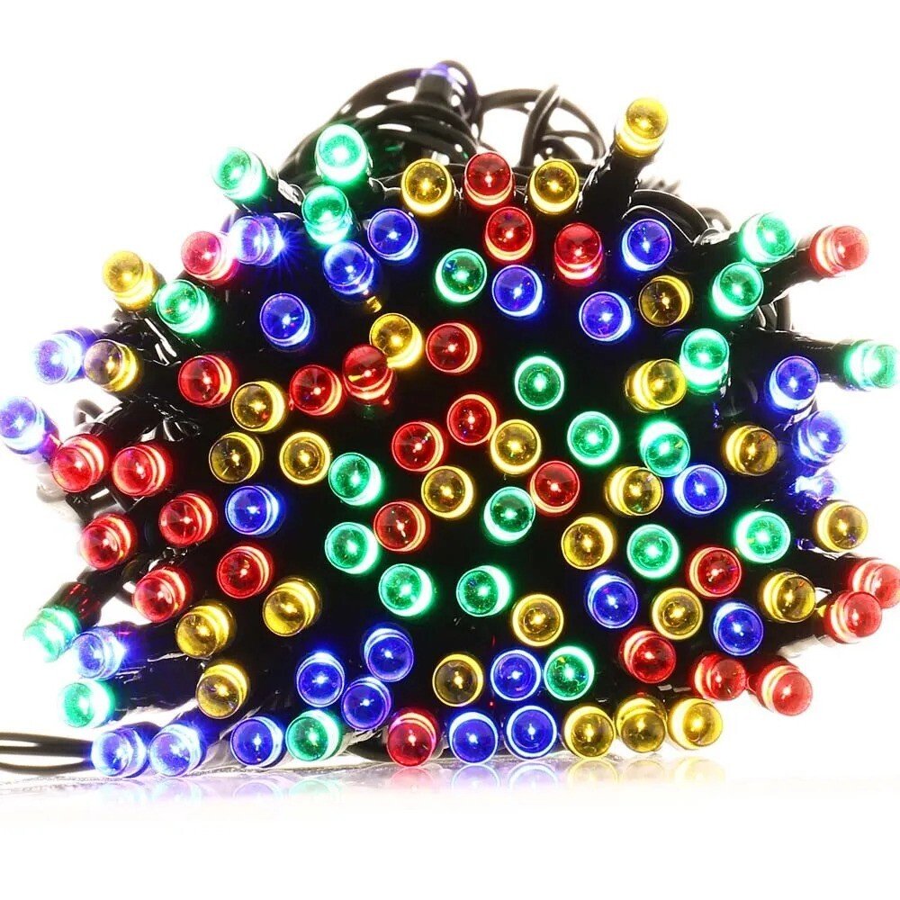 50/100 LED Solar Power Fairy Garden 8 Mode Lights String Outdoor Party Wedding