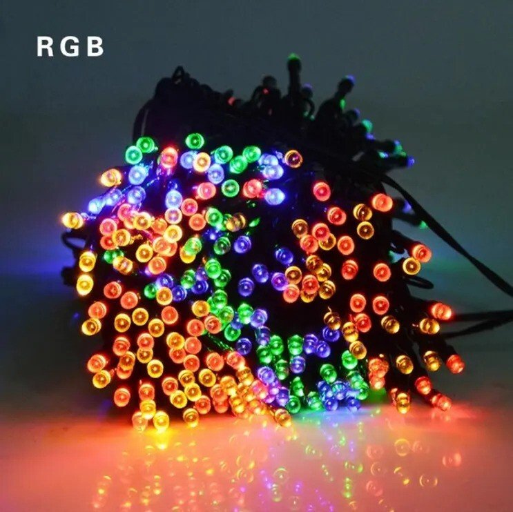 50/100 LED Solar Power Fairy Garden 8 Mode Lights String Outdoor Party Wedding