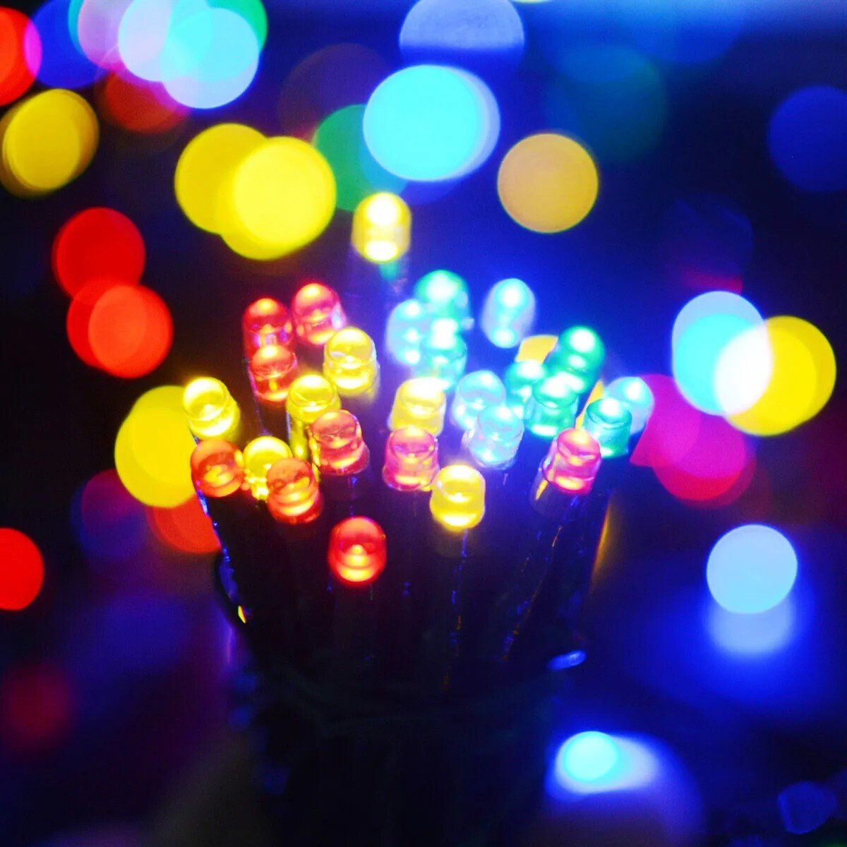50/100 LED Solar Power Fairy Garden 8 Mode Lights String Outdoor Party Wedding