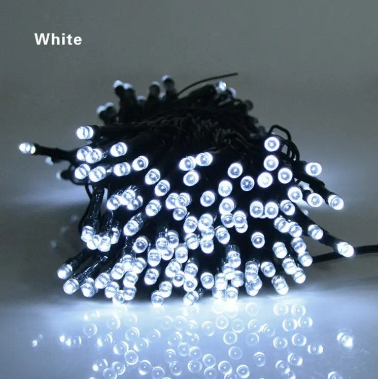 50/100 LED Solar Power Fairy Garden 8 Mode Lights String Outdoor Party Wedding