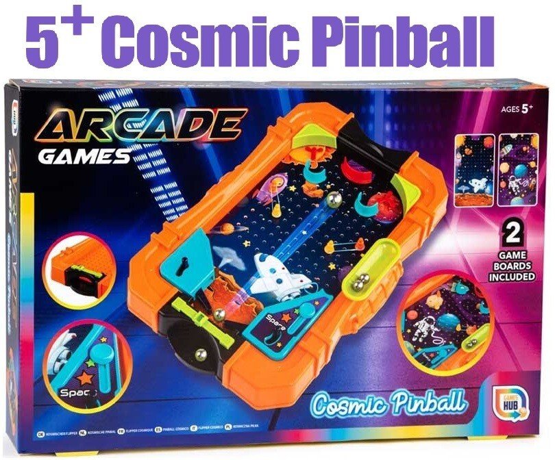 Cosmic Pinball Space Themed Tabletop Action Reflex Rapid Game Kids Toy 5+ Gift